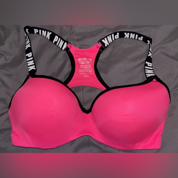 PINK Victoria's Secret Other - PINK Victoria's Secret Bright Pink Bra with Black Accents